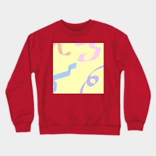 Urban Party Flower Abstract Pattern Crewneck Sweatshirt